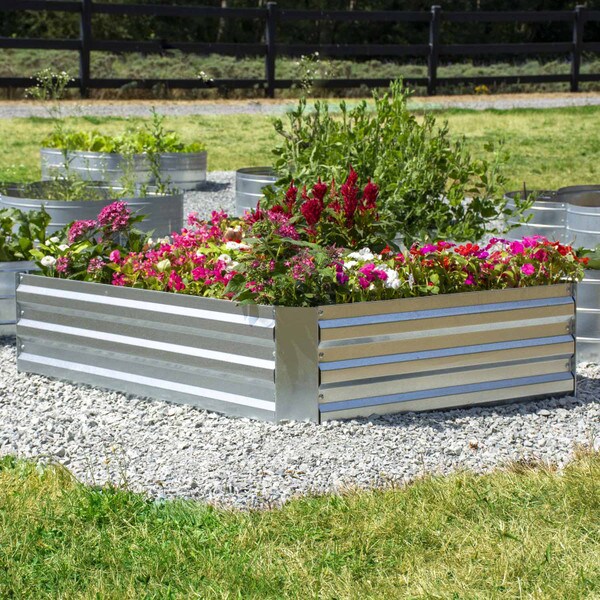 Galvanized Steel Raised Garden Bed